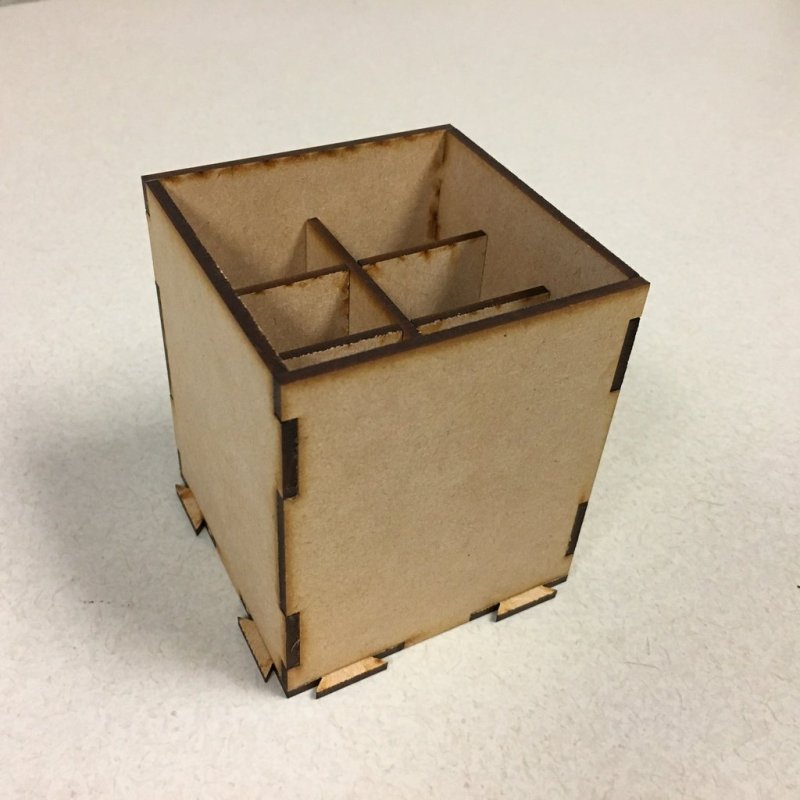 Laser Cut Modular Desk Organizer