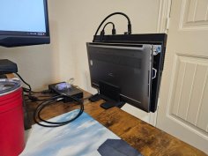 Dual Laptop Desk Extension Shelf 3D Printer Model