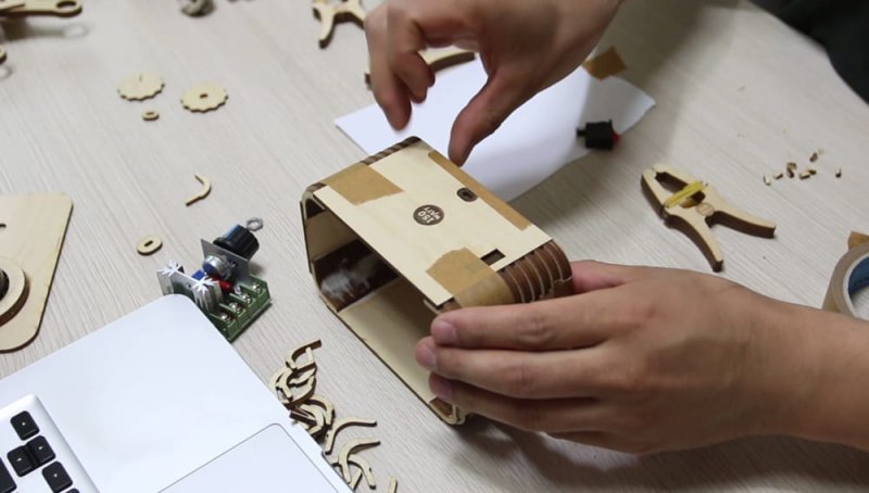 Laser Cut Edison Lamp with Dimmer