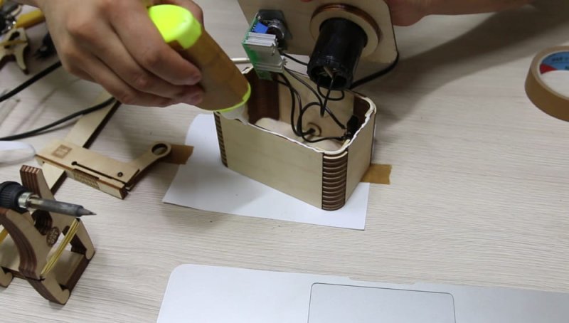 Laser Cut Edison Lamp with Dimmer