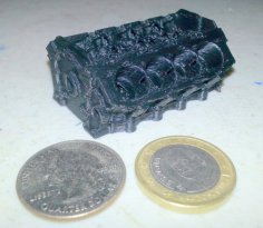 V8 – Engine Block 3D Printer Model