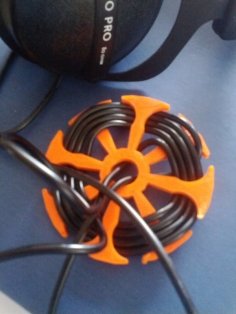 Headphone Cable Wrap 3D Printer Model