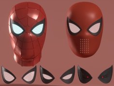 Iron Spider Helmet + Homecoming Faceshell 3D Printer Model