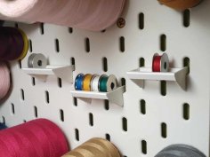 IKEA SKADIS Bobbin Holder Shelf 3D Printer Model