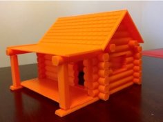 Log Cabin 3D Printer Model