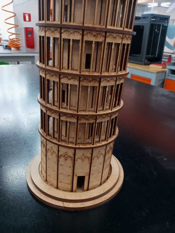 Laser Cut Leaning Tower Of Pisa