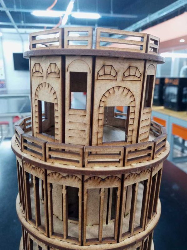 Laser Cut Leaning Tower Of Pisa