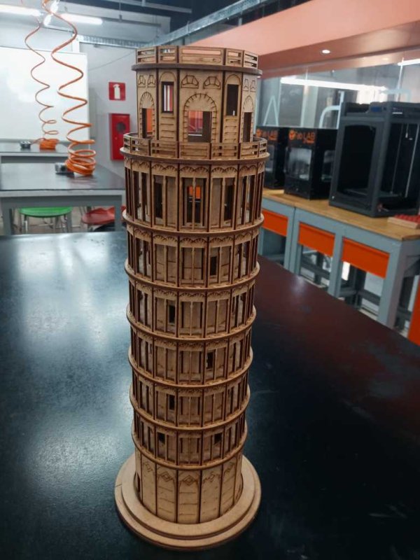 Laser Cut Leaning Tower Of Pisa