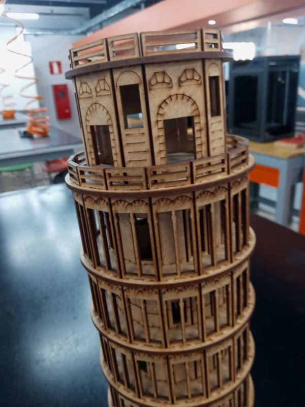 Laser Cut Leaning Tower Of Pisa