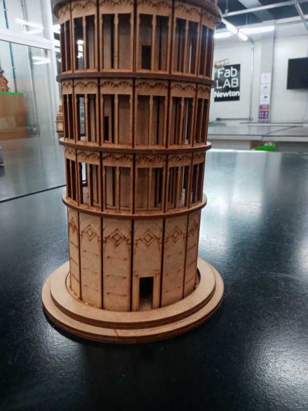 Laser Cut Leaning Tower Of Pisa