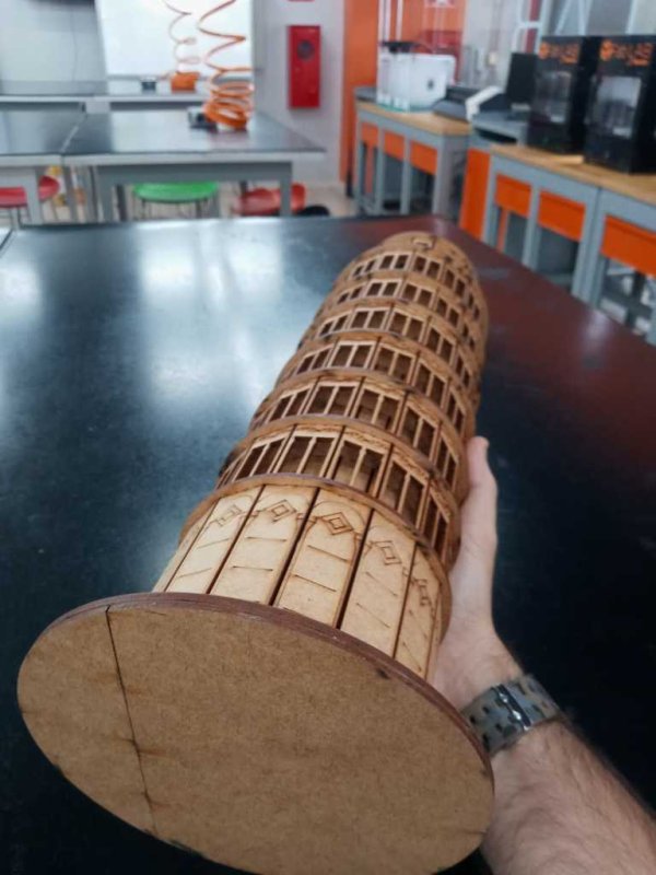 Laser Cut Leaning Tower Of Pisa