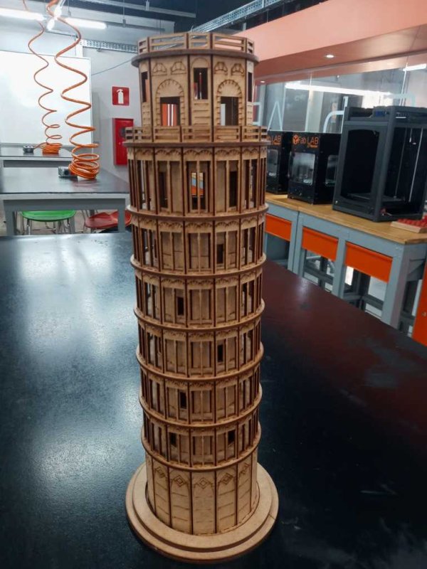 Laser Cut Leaning Tower Of Pisa