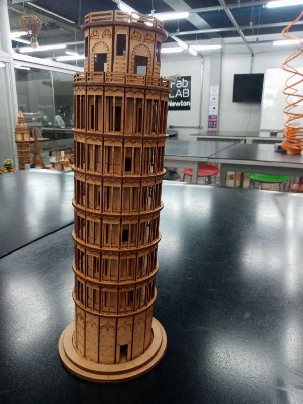 Laser Cut Leaning Tower Of Pisa