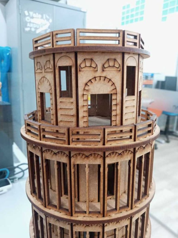 Laser Cut Leaning Tower Of Pisa