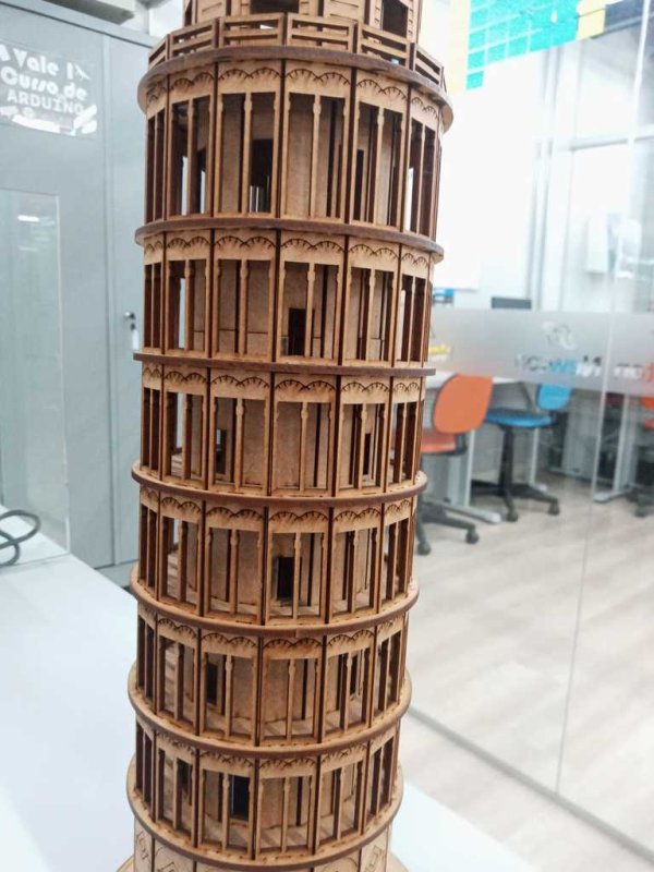 Laser Cut Leaning Tower Of Pisa