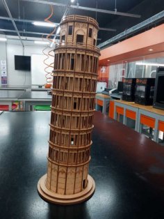 Laser Cut Leaning Tower Of Pisa