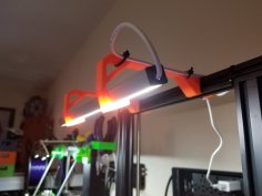 Ender 3 LED Light Bar Holder 3D Printer Model