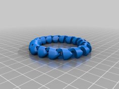 Articulated Chain Fidget Loop Bracelet 3D Printer Model