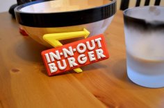 Miniature In-N-Out Sign 3D Printer Model