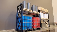 Forklift Pallet Rack Lesu 1/14 Tamiya 3D Printer Model