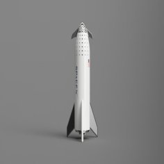 SpaceX Starship BFR 1:275 Scale 3D Printer Model