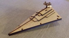 Laser Cut Star Wars Star Destroyer DXF File