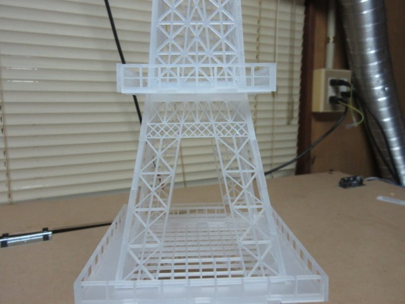 Laser Cut Acrylic Eiffel Tower DXF File