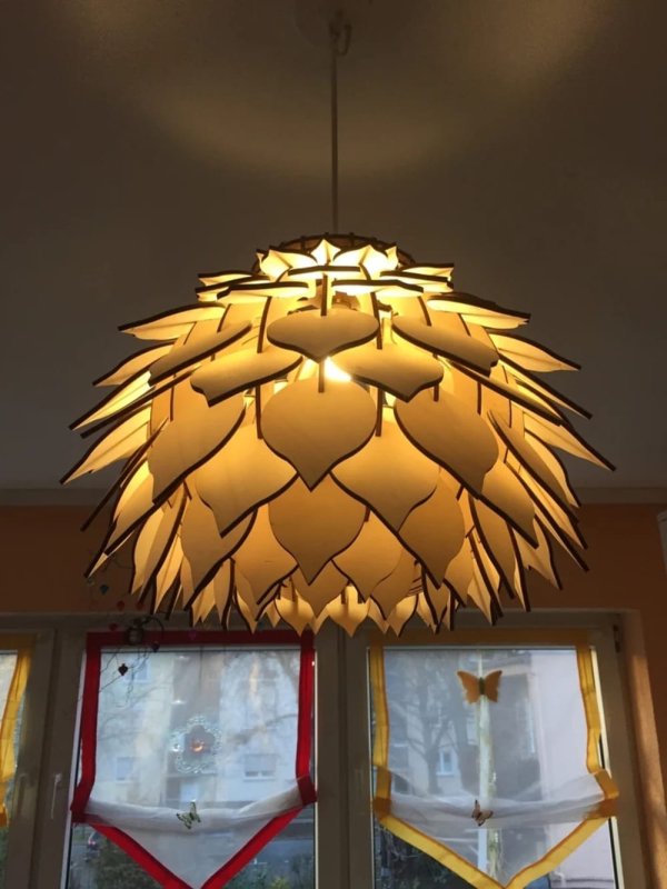 Laser Cut Wooden Pineapple Lamp