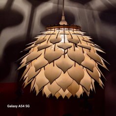 Laser Cut Wooden Pineapple Lamp