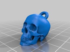 Skull Keychain 3D Printer Model