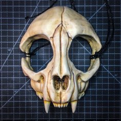 Cat Skull Mask 3D Printer Model