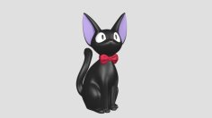 Jiji Cat Figure 3D Printer Model