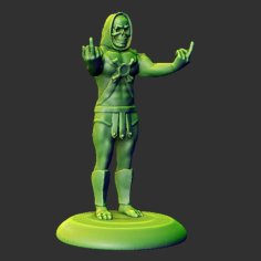 Skeletor Flipping Fools Off 3D Printer Model