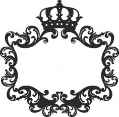 Monogram for the wedding laser cutting Free Vector