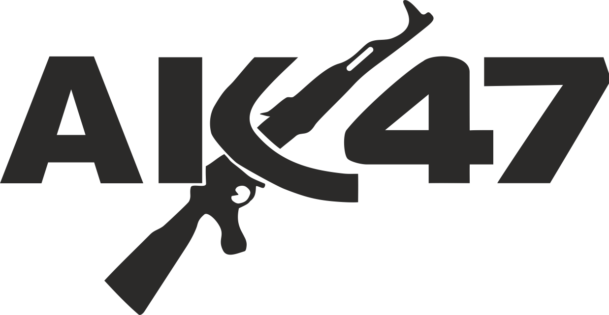 AK 47 枪墙艺术贴纸矢量