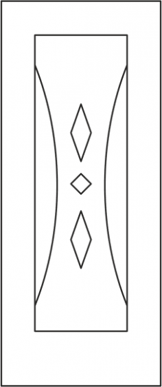 Vector de diseño de panel de puerta