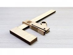 File dxf con morsetto per barra di legno