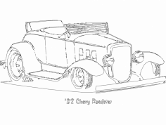 فایل 32 Chevy Roadster dxf