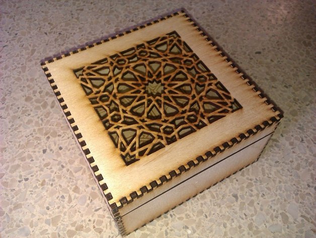 Laser Cut Islamic Box Free Vector cdr Download - 3axis.co