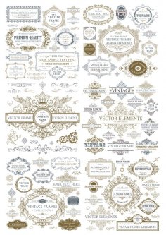 Vintage Seamless Collection Free Vector