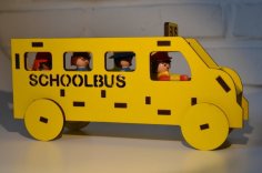 Laser Cut Playmobil School Bus