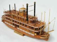 Laser Cut Mississippi Steamboat