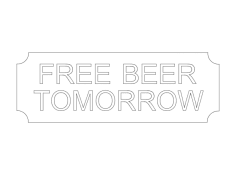 Free beer dxf File
