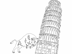 Pissa Tower dxf File