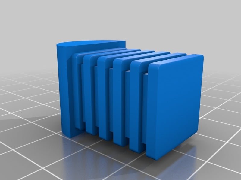 Replacement Plastic Chair Feet For Square Metal Tubing 3D Printer Model
