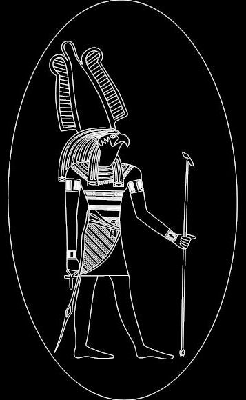 File dxf di divinità egizie antiche