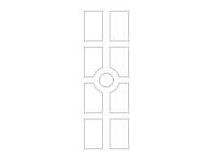Arquivo dxf de design de porta mdf 19