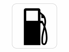 Tankstellen-Autobahnschild dxf-Datei
