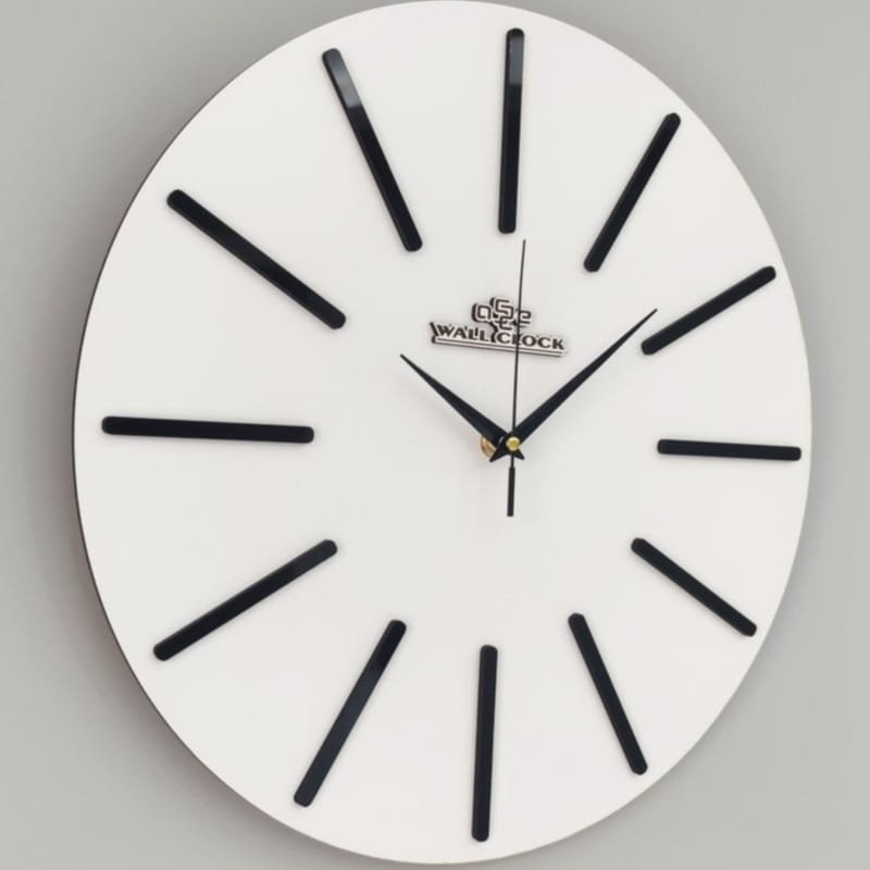 Laser Cut Decorative Mirrored Wall Clock Modern Minimalist Wall Clock