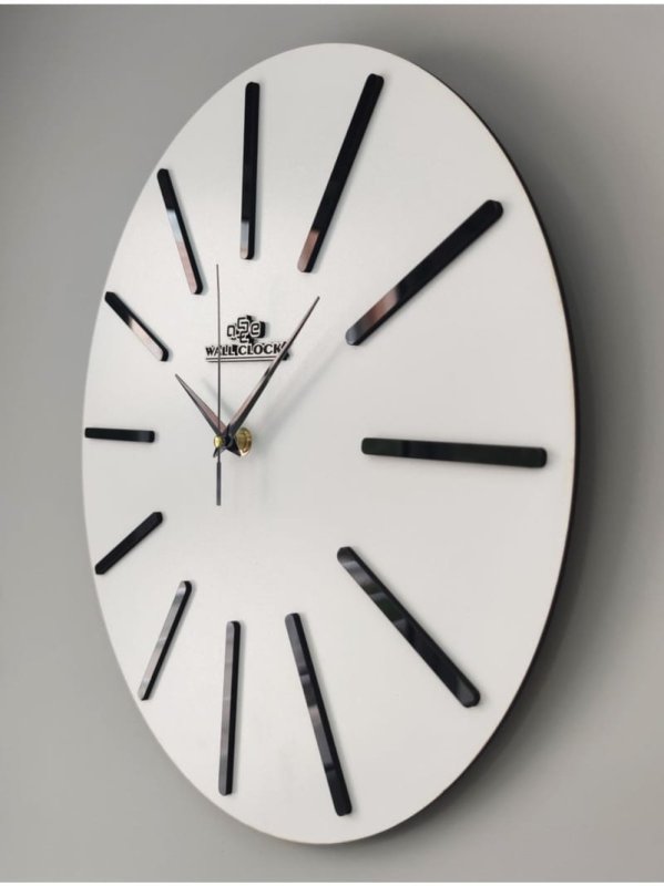 Laser Cut Decorative Mirrored Wall Clock Modern Minimalist Wall Clock